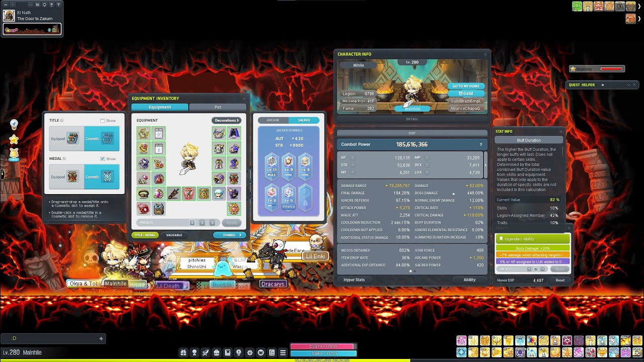 185m CP Mihile vs Weekly bosses.  A LOT OF PITCHED DROPS!!!!!! jk 4,6B - 37min (Ctene/Hluwill/etc).