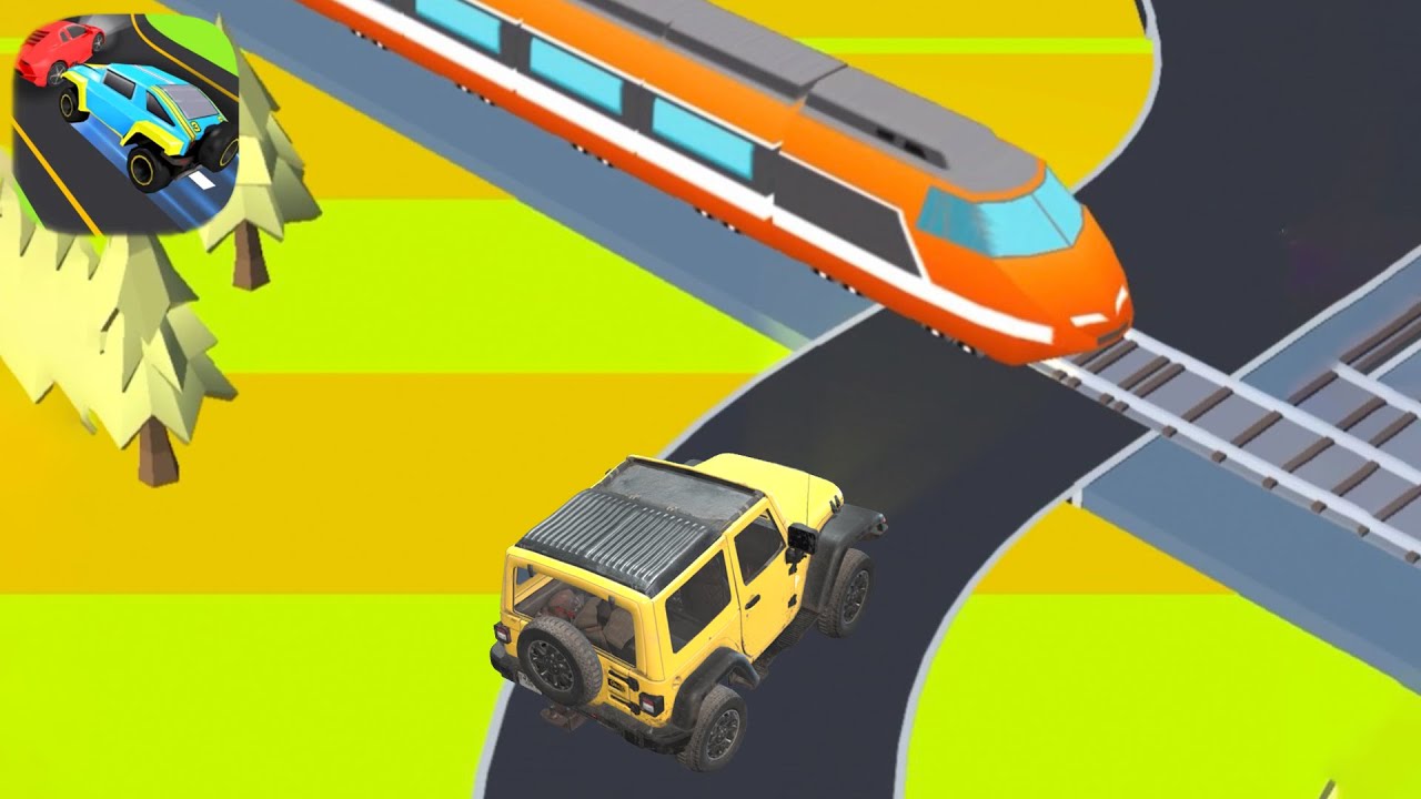 Jam Highway - Comeback Home Train vs Yellow Jeep Realistic Android-iOS Gameplay (159-65) #25