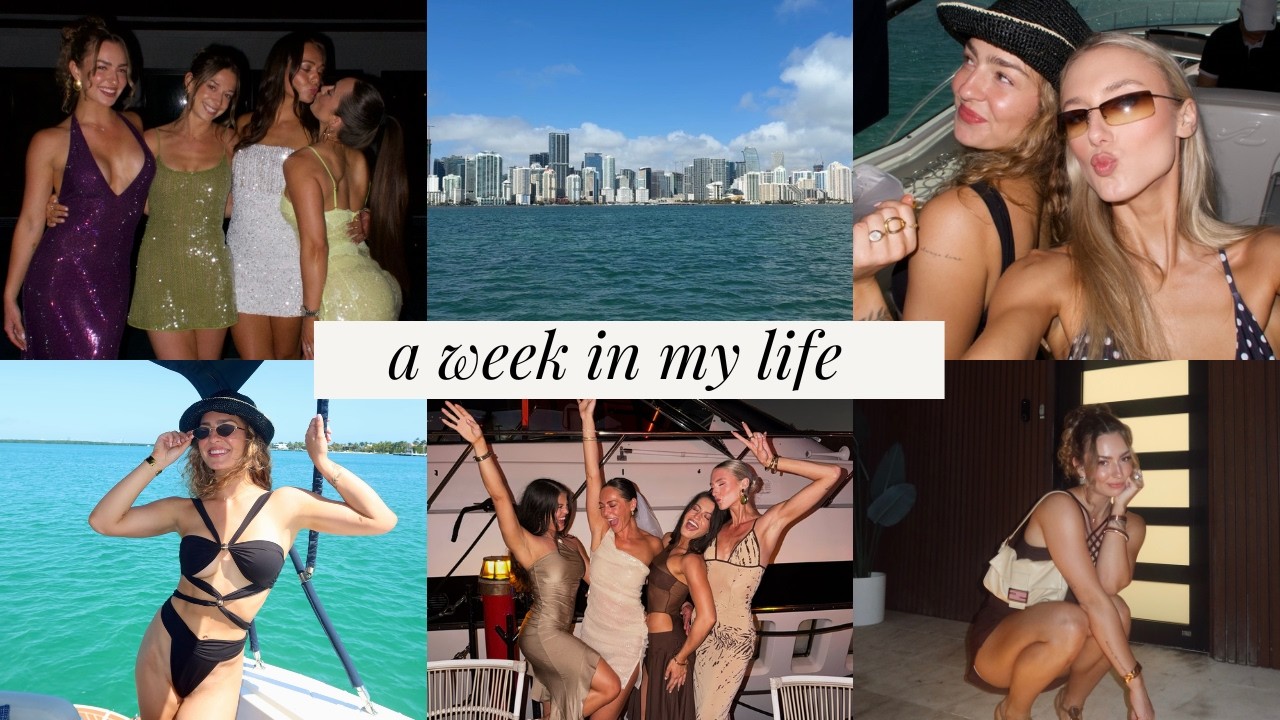 a week in my life: 15 mile long run & girls trip to MIAMIIIIIIII (im unwell)