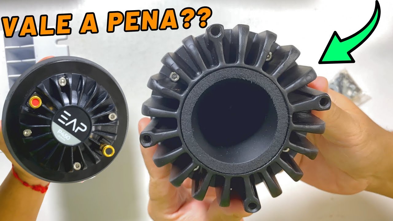NOVO DRIVER EAP P450 POLIIMIDA! REVIEW  - super tweeter #somautomotivo