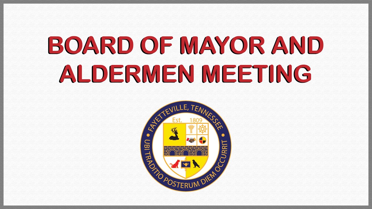 March 2026 Board of Mayor and Aldermen Meeting
