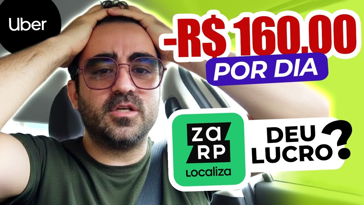 VALE A PENA? UBER com CARRO ALUGADO da LOCALIZA ZARP (RJ)