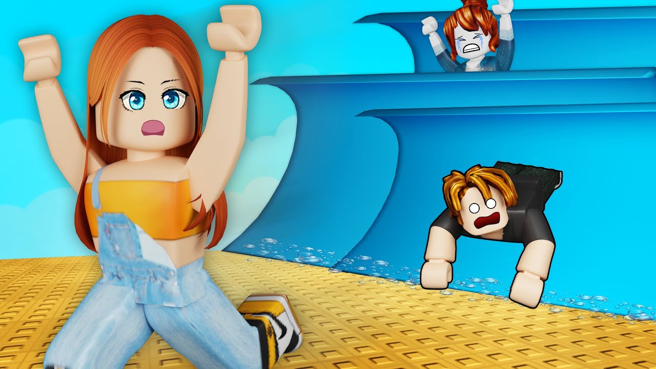 TINAKBUHAN KO ANG MGA MALALAKING TSUNAMI | ROBLOX Escape The Tsunami