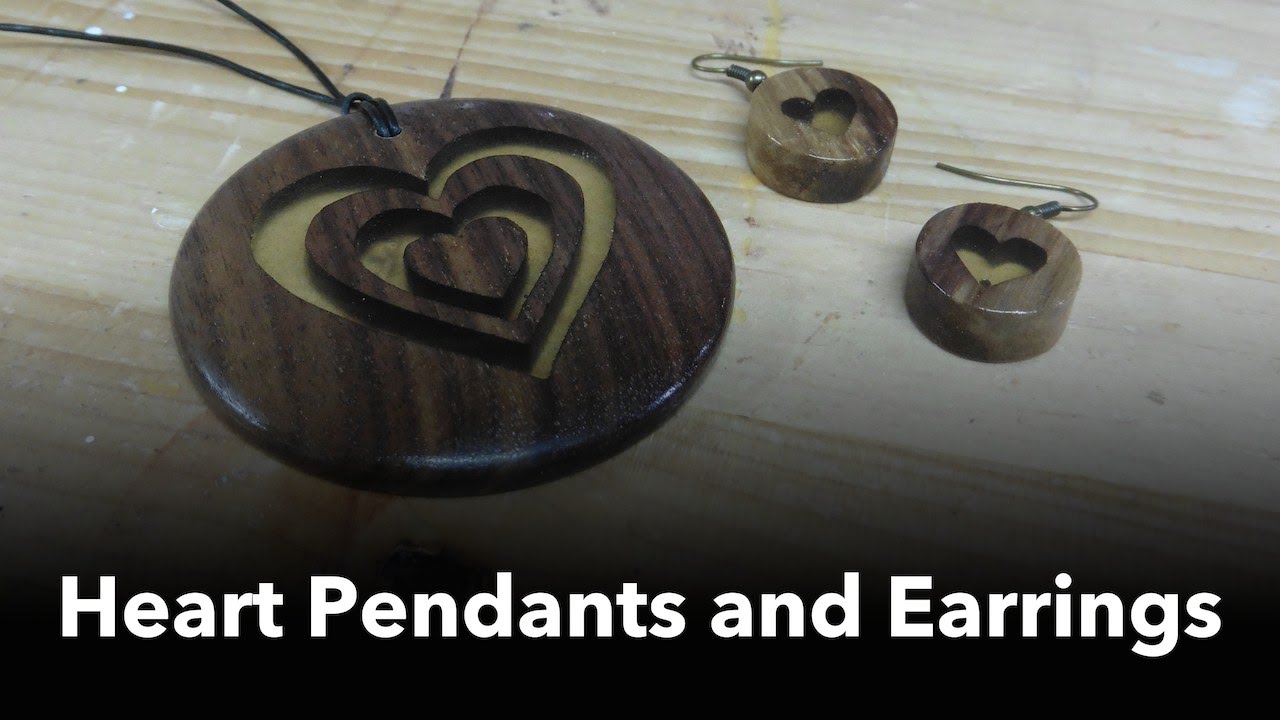 Heart Pendants and Earrings