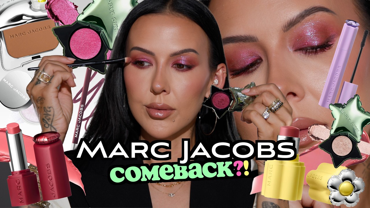 Профессиональный визажист тестирует новую косметику MARC JACOBS.