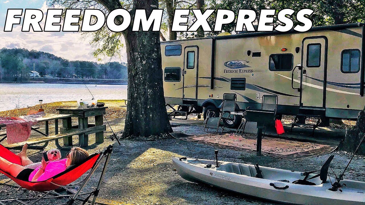 Camping at White Oak Creek in our Coachmen Freedom Express 31SE