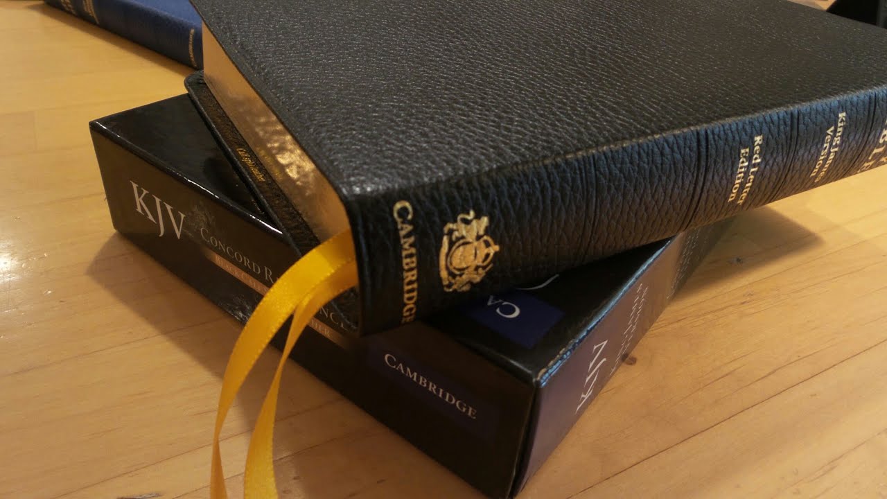 Cambridge  Cameo & Concord Red Letter, two classic KJV Bibles