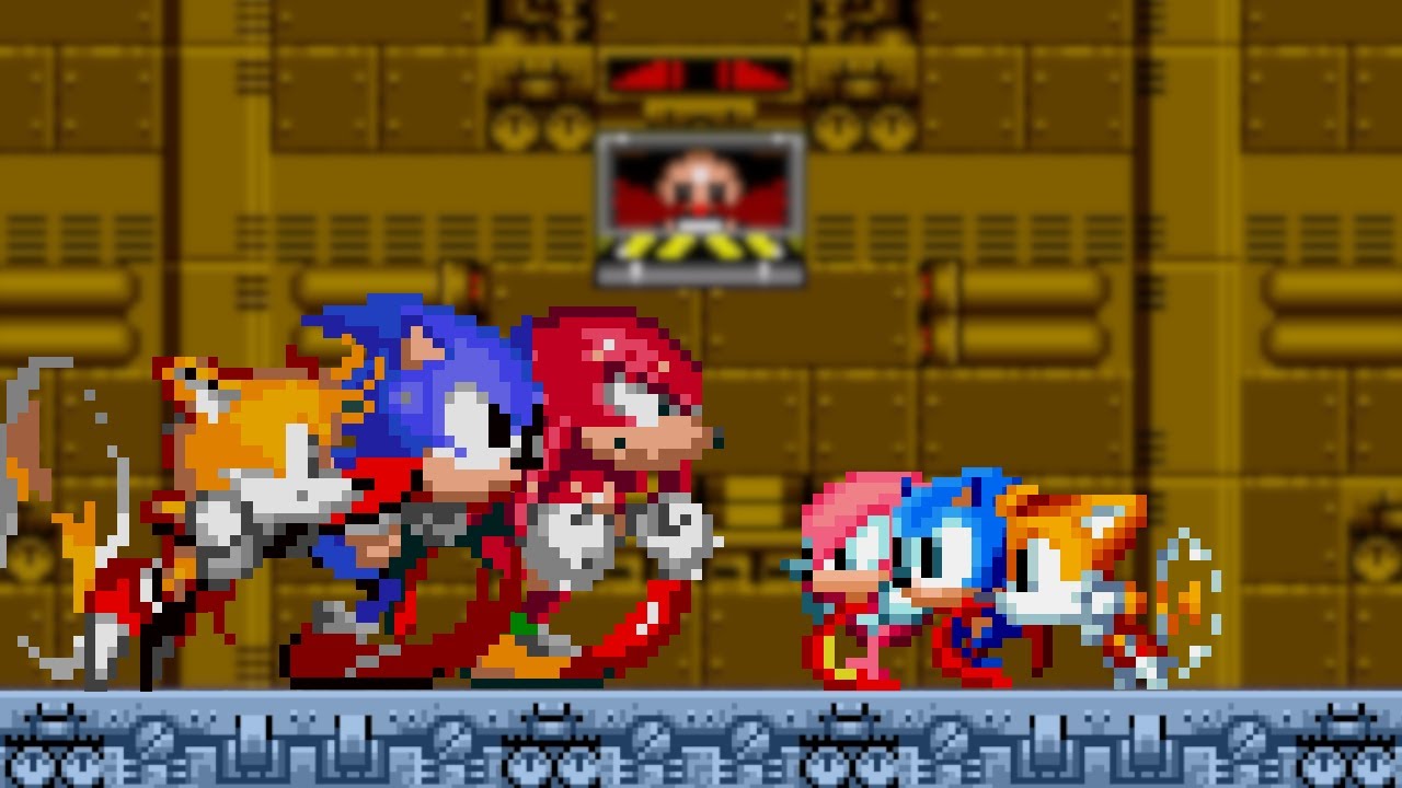 Team Sonic 2 Vs Team Chibi Sonic