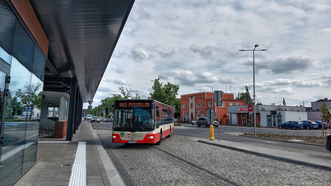 Rokbus Rokietnica Linia 891 kierunek Mrowino/Szkoła(trasa zmieniona).MAN NL283 Lion's City.
