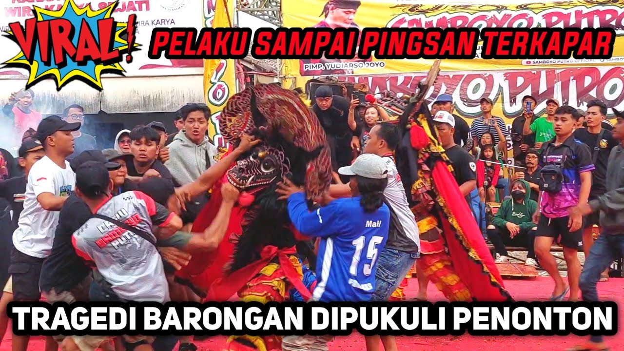 TERVIRAL 2025❗️TRAGEDI BARONGAN DIPUKUL PENONTON. JARANAN SAMBOYO PUTRO Live Manyaran Kediri