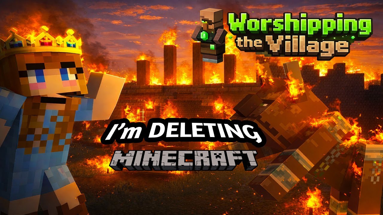 I'm DELETING Minecraft - Worshipping the Village Ep.3