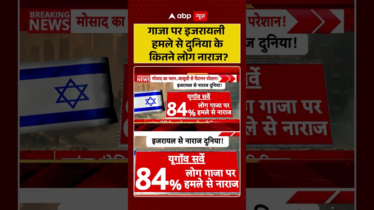 War News : गाजा पर इजरायली हमले से दुनिया के कितने लोग नाराज? | #shorts