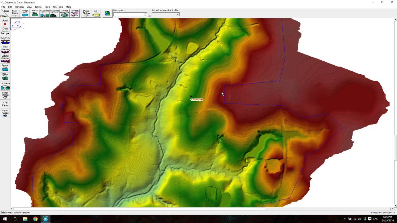 2D Flow Modeling Using HEC-RAS 5.0