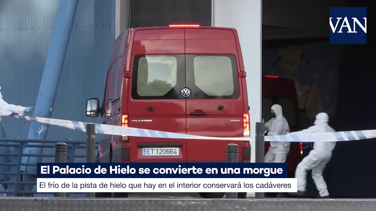 El Palacio de Hielo de Madrid ya funciona como morgue