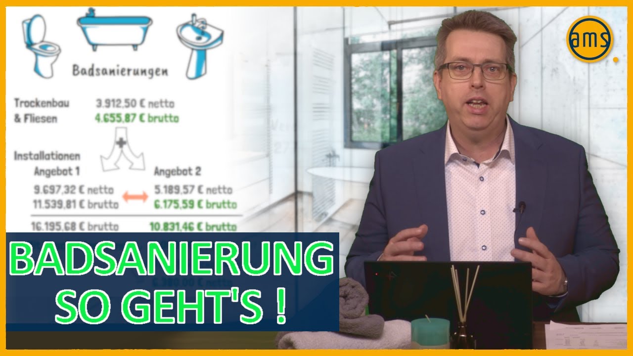 Badsanierung: Wann lohnt es sich? 3 Tipps um Kosten zu sparen!