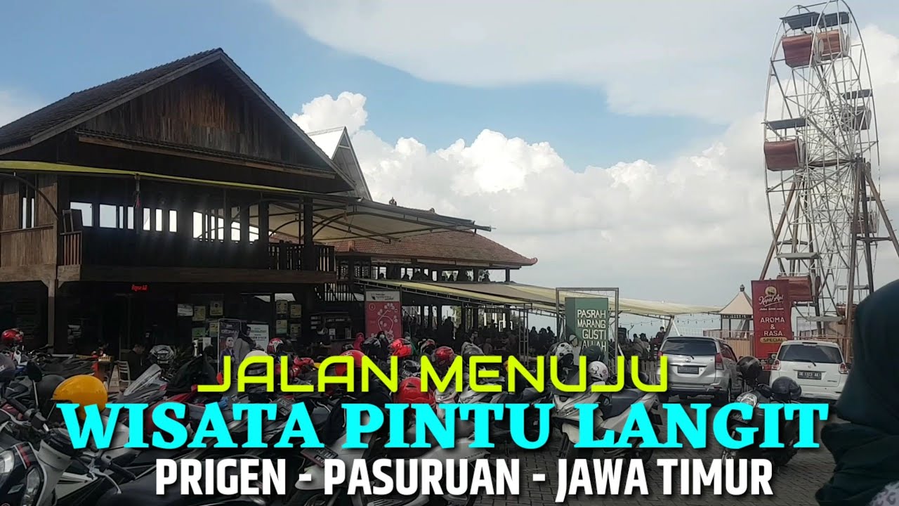 JALAN MENUJU WISATA PINTU LANGIT DARI PANDAAN PASURUAN JAWA TIMUR