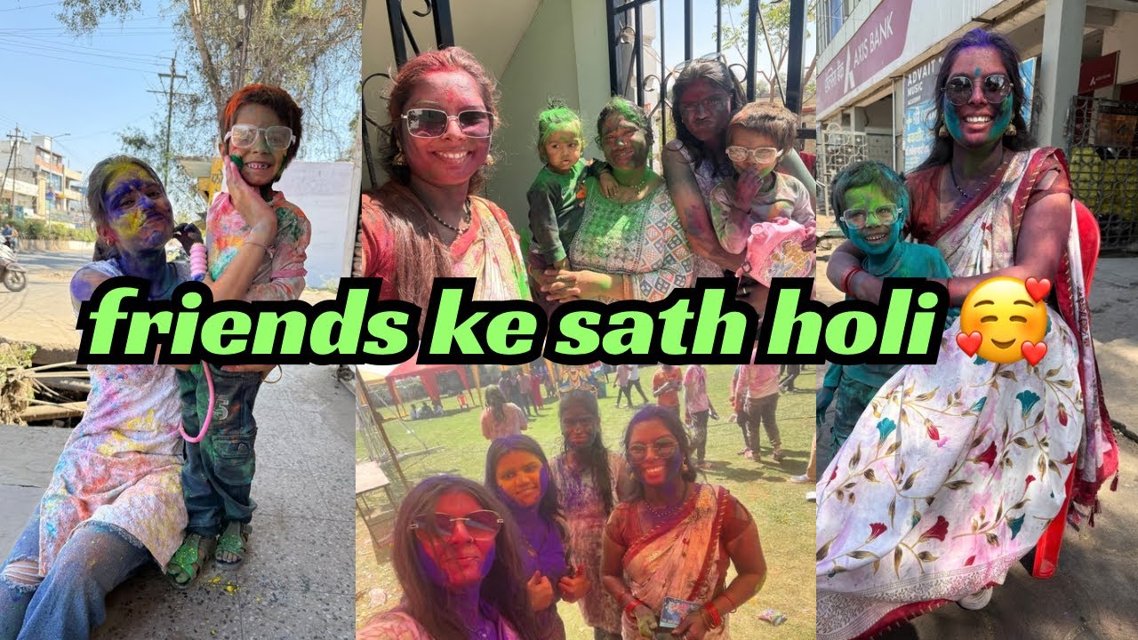 🥰friends ke sath kheli holi 🤩Dipa ko bnaya bhut 👻 #khushishivaay #dailyvlog #vlog 