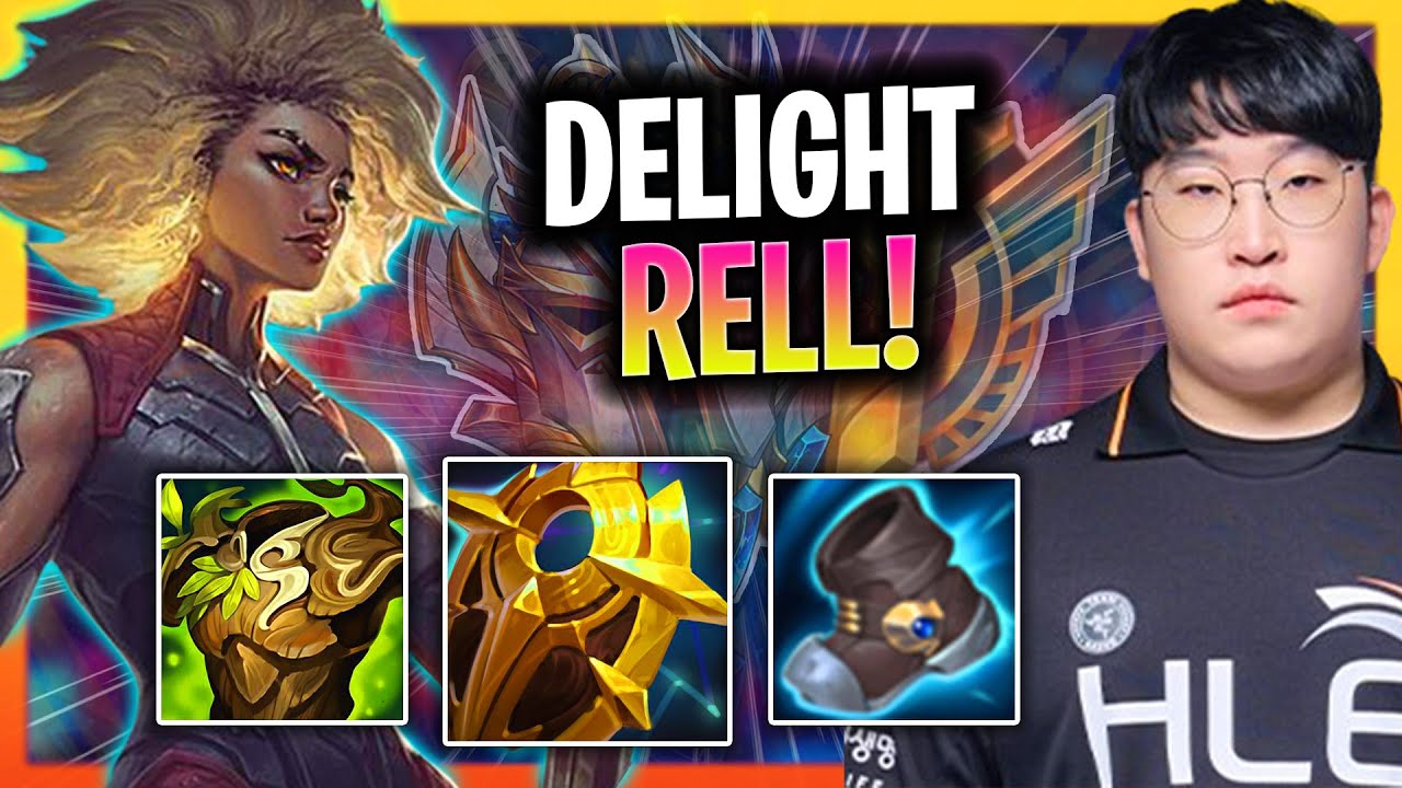 DELIGHT PERFECT GAME WITH RELL! | HLE Delight Plays Rell Support vs Leona!  Season 2024