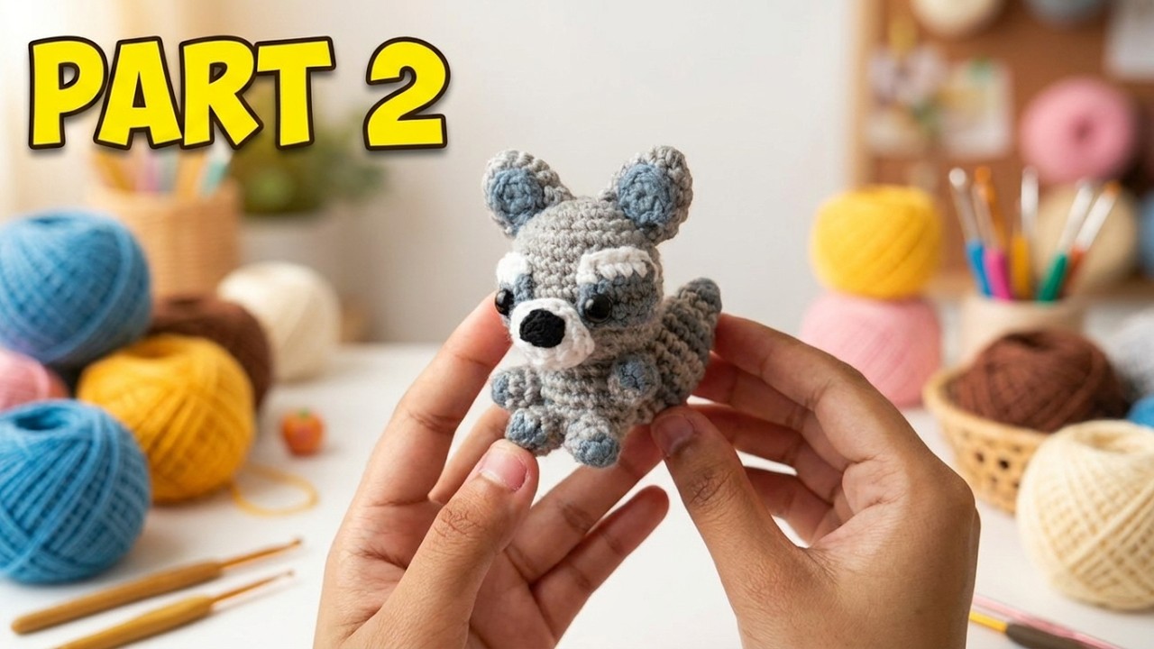 🦝 Cómo hacer un MAPACHE AMIGURUMI a Crochet (Parte 2) | Tutorial Paso a Paso para Vender o Regalar 🦝