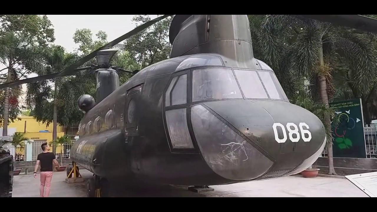 Chinok oraz czołgi, helikoptery i myśliwce, MUZEUM W SAJGONIE, MUZEUM WOJNY WIETNAMSKIEJ