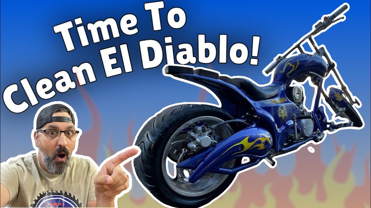 Diablo Mini Chopper Motorcycle Rebuild – Episode 1: The Cleanup Begins