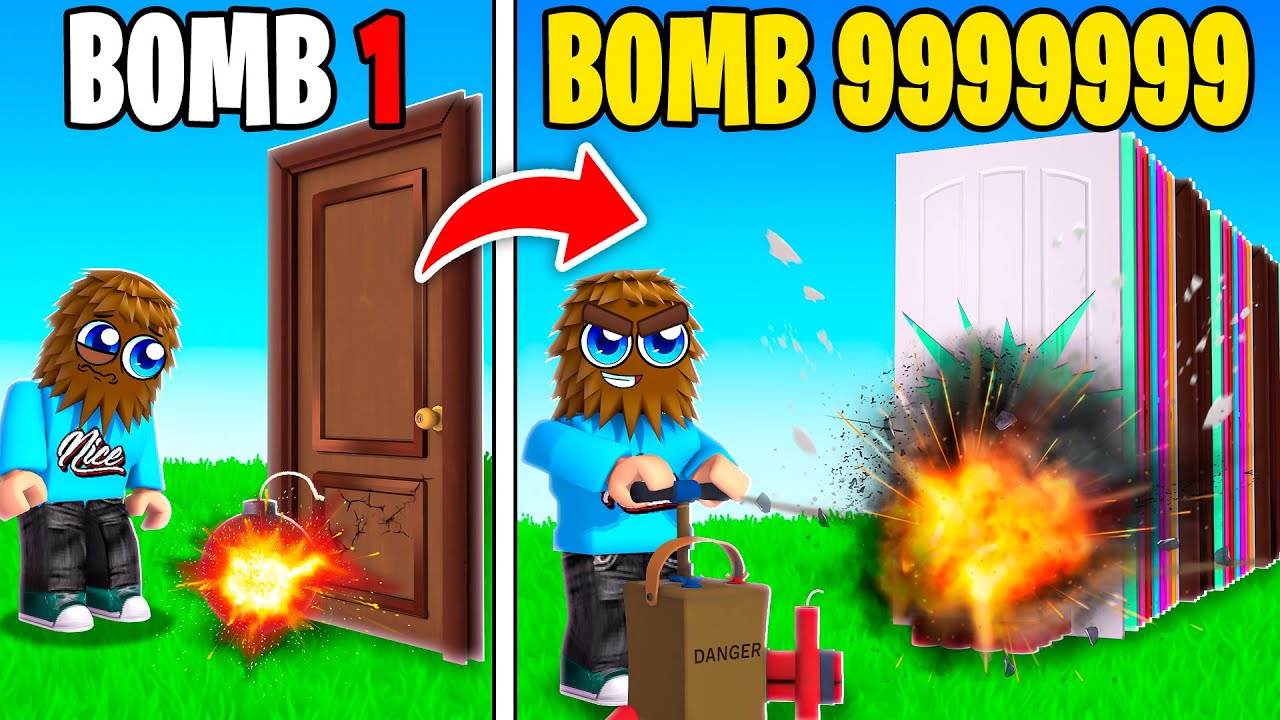 BLASTING EVERY DOOR In Roblox Blast Door