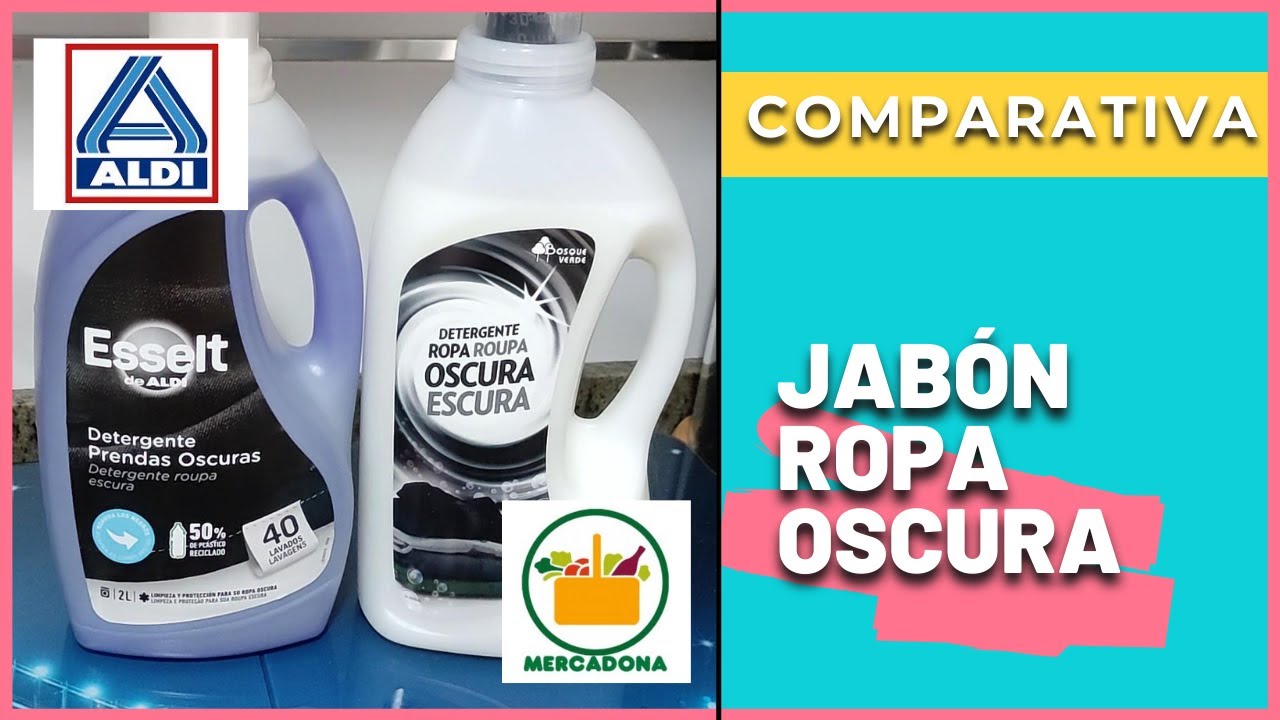 ✅✨COMPARATIVA JABON ROPA OSCURA/MERCADONA&ALDI