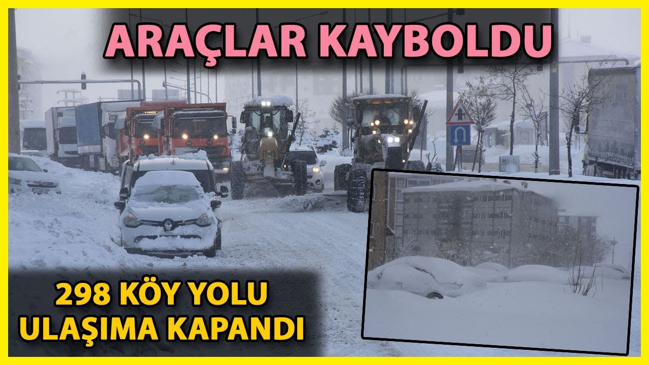 Bitlis'te Kar Kalınlığı, 1 Metreyi Aştı