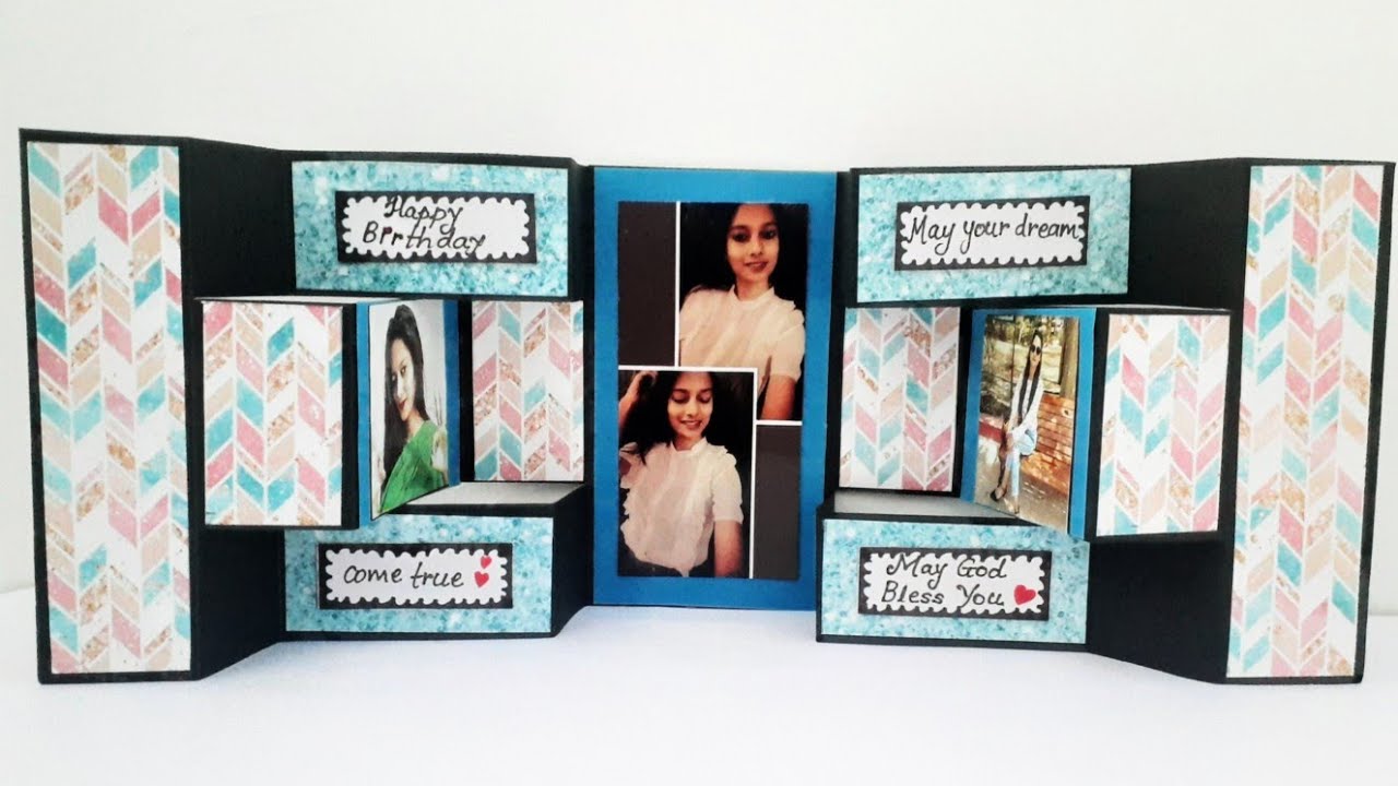 DIY Double Tri Shutter Card | Anniversary / Birthday Card | Handmade Greeting Card DIY