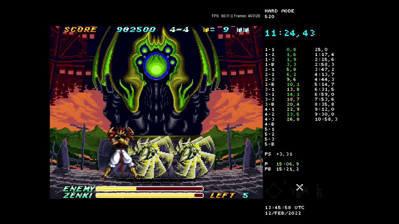 Hard Mode Zenki: Batoru Raiden speedrun in 15:19