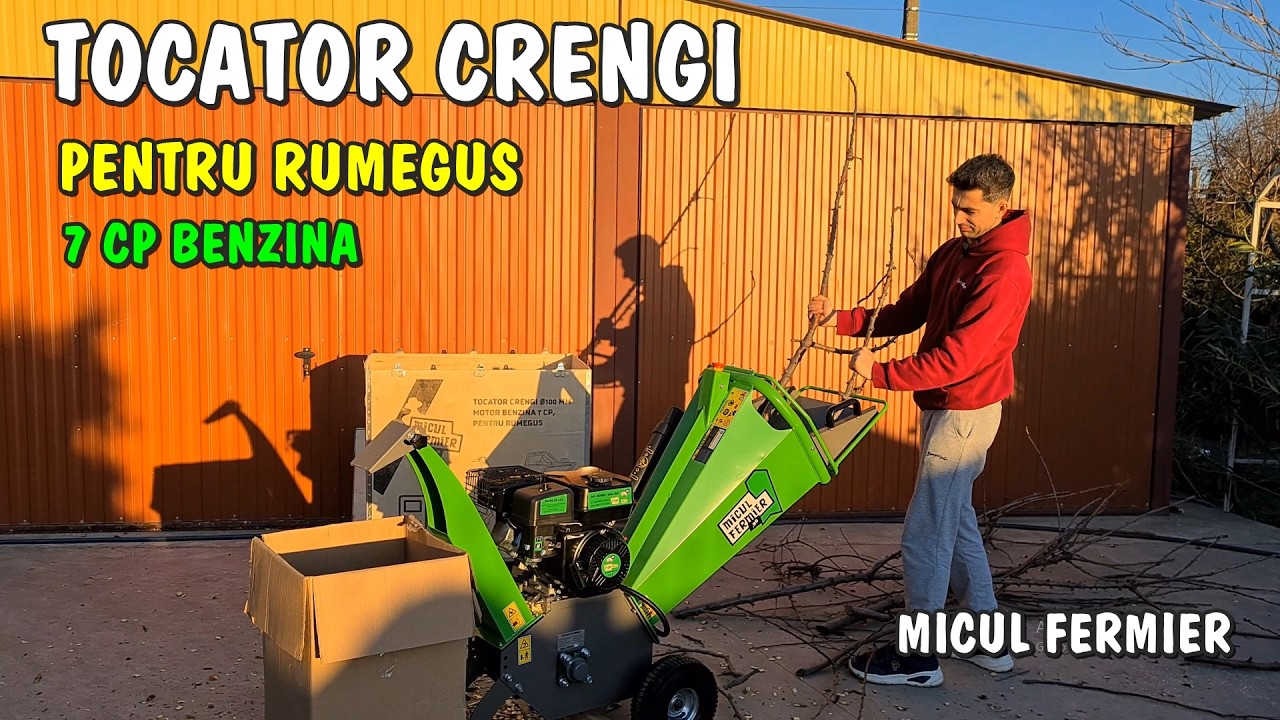 Viața la țară - Mi-am luat un TOCĂTOR de crengi pentru Rumeguș - Model Micul Fermier 7cp pe benzină