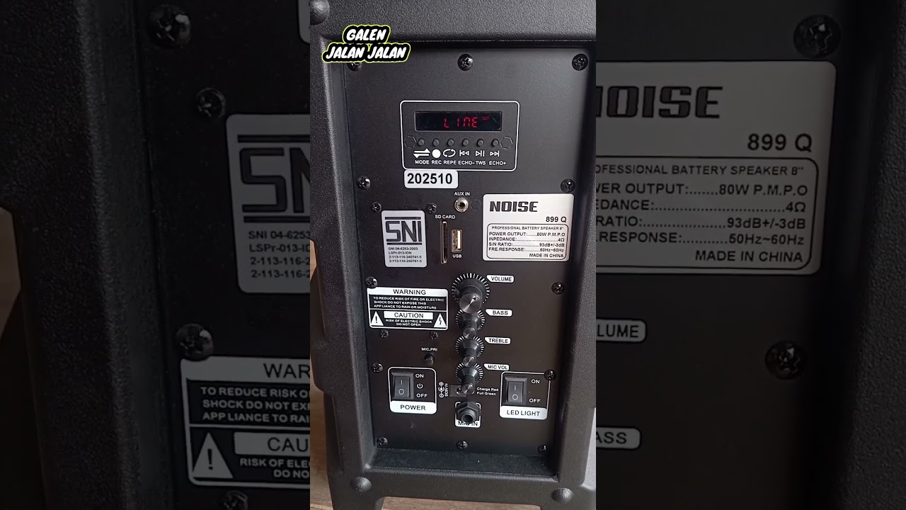 Speaker aktif portabel noise 899 Q