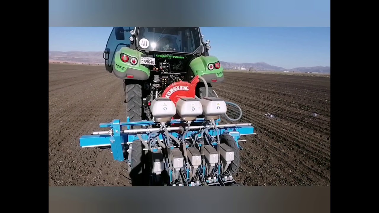 Monosem ms Onions planted σπορα κρεμμυδιου Kozani