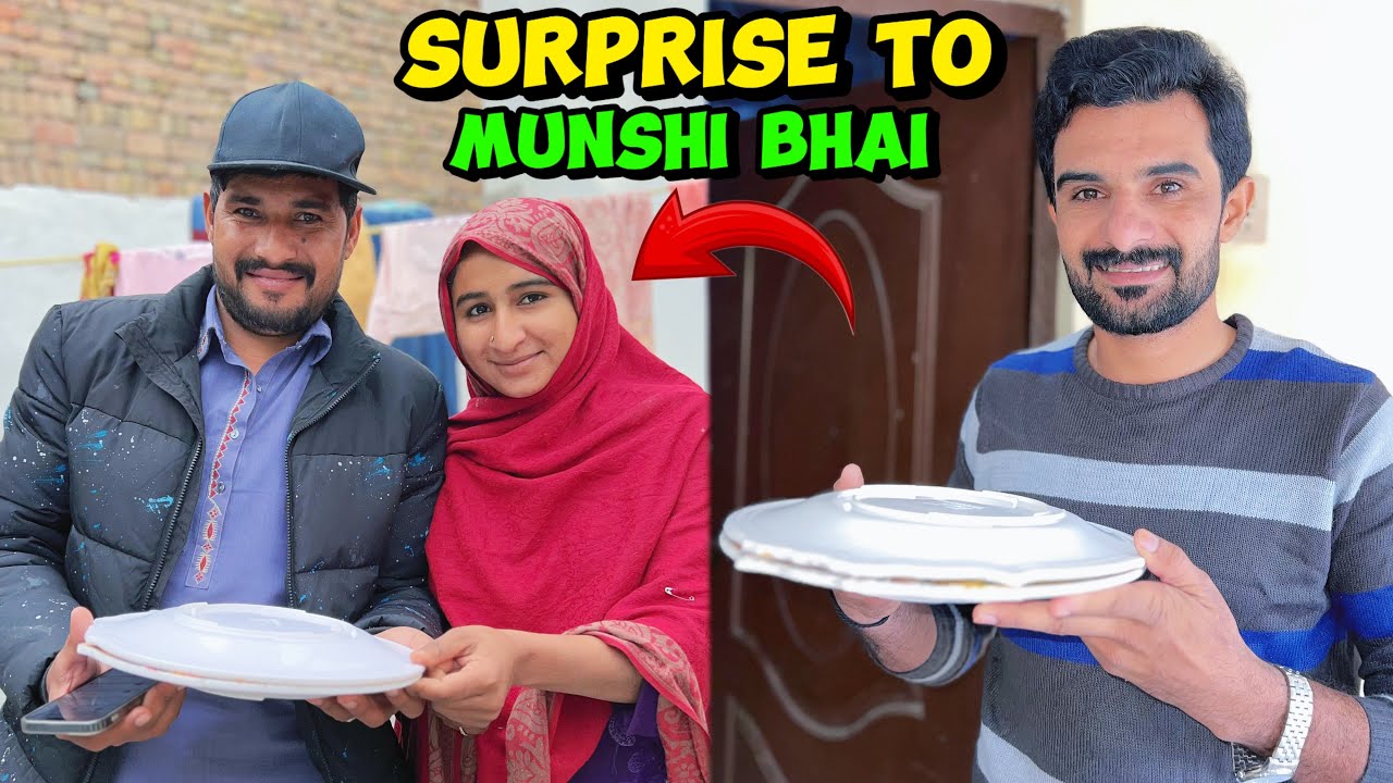 Aaj subha subha munshi bhai ko big surprise dy diya 🫣|Sultan Baloch 