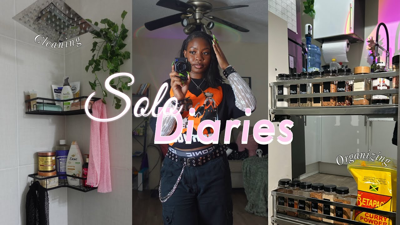 Solo Diaries ep 001⭐️: maintenance days, cleaning & organizing my apartment, thrifting and more 