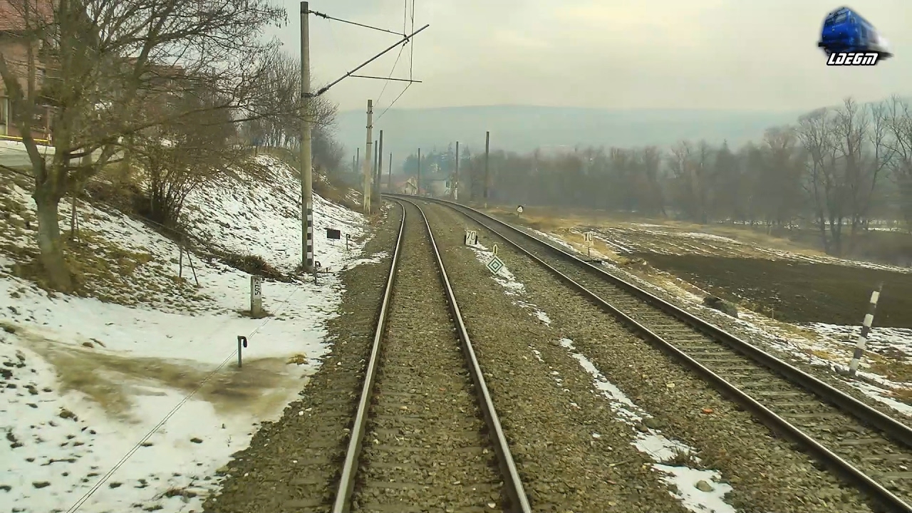 Train Backview Aghires-Mera-Cluj Napoca @ IR1834 Timisoara Nord - Iasi - 03 February 2017
