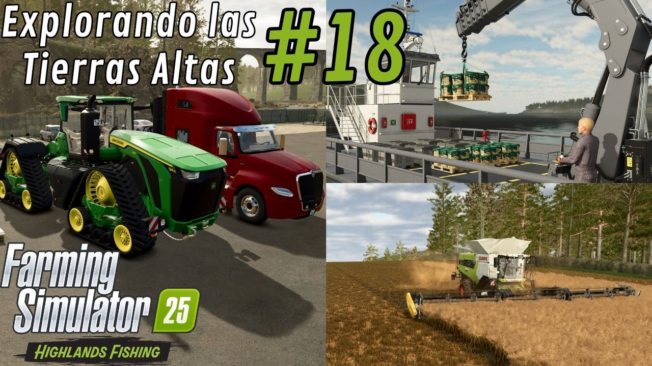 ⚓ EXPANDIMOS EL PUERTO de SALMONES | Acuicultura en Kinlaig | FS25 Highlands Fishing directo 18