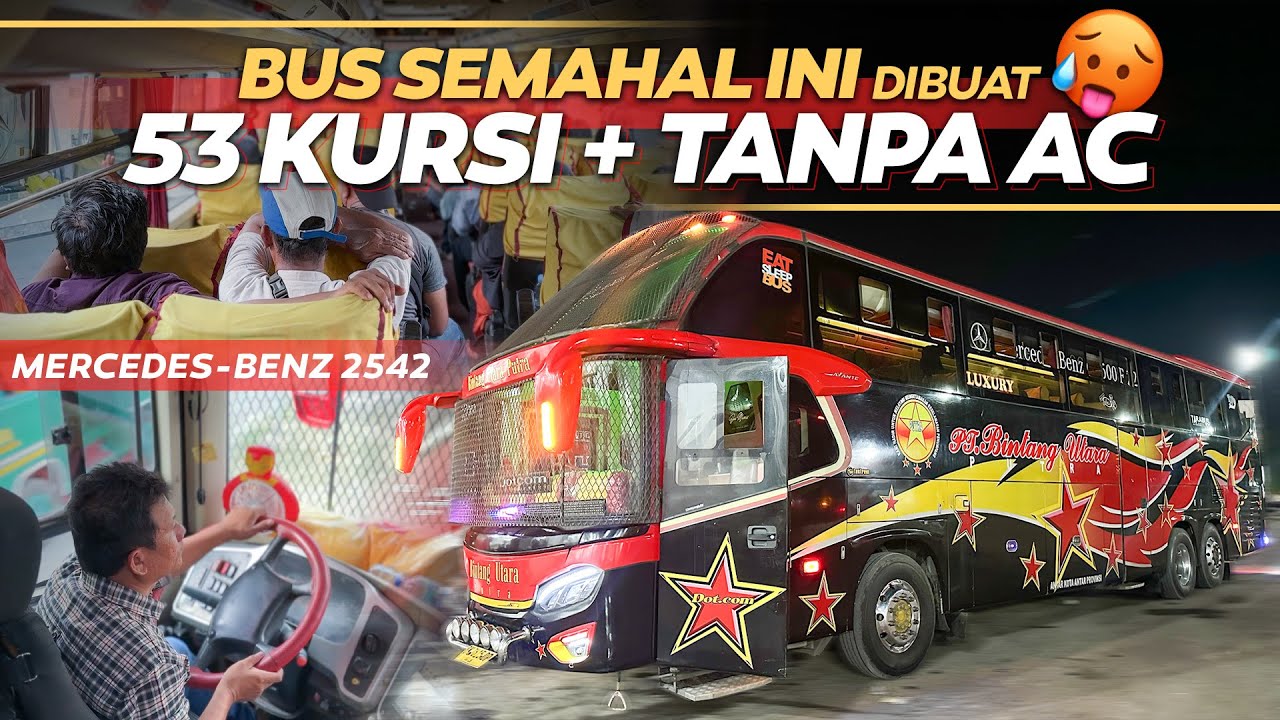 BUS TRONTON EKONOMI NON AC 🥵‼️ Naik BUS EKONOMI PALING MEWAH Bintang Utara Putra Medan - Dumai