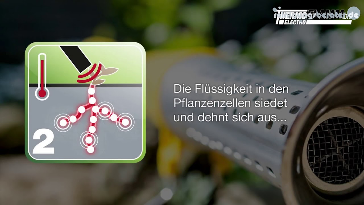 Gloria Thermoflamm Bio Electro Unkrautvernichter bei www.reinigungsberater.de