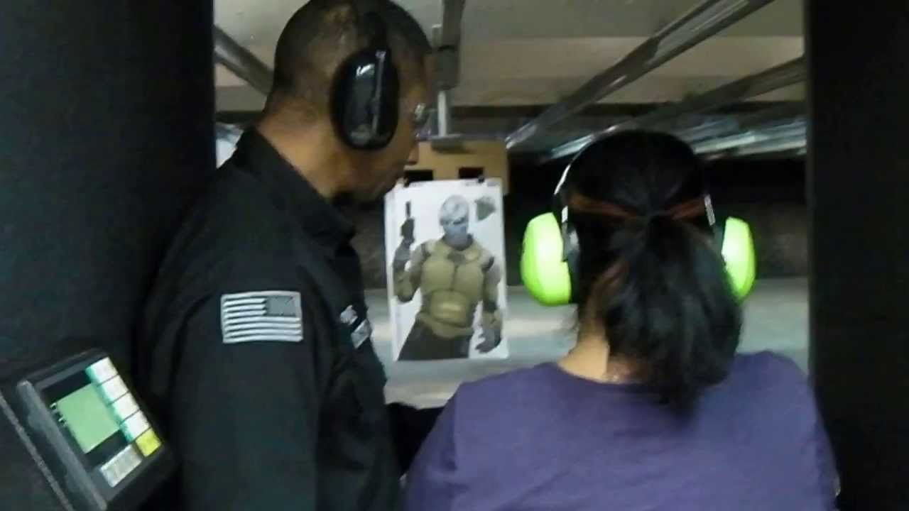 Miz Meliz at the Firing Range
