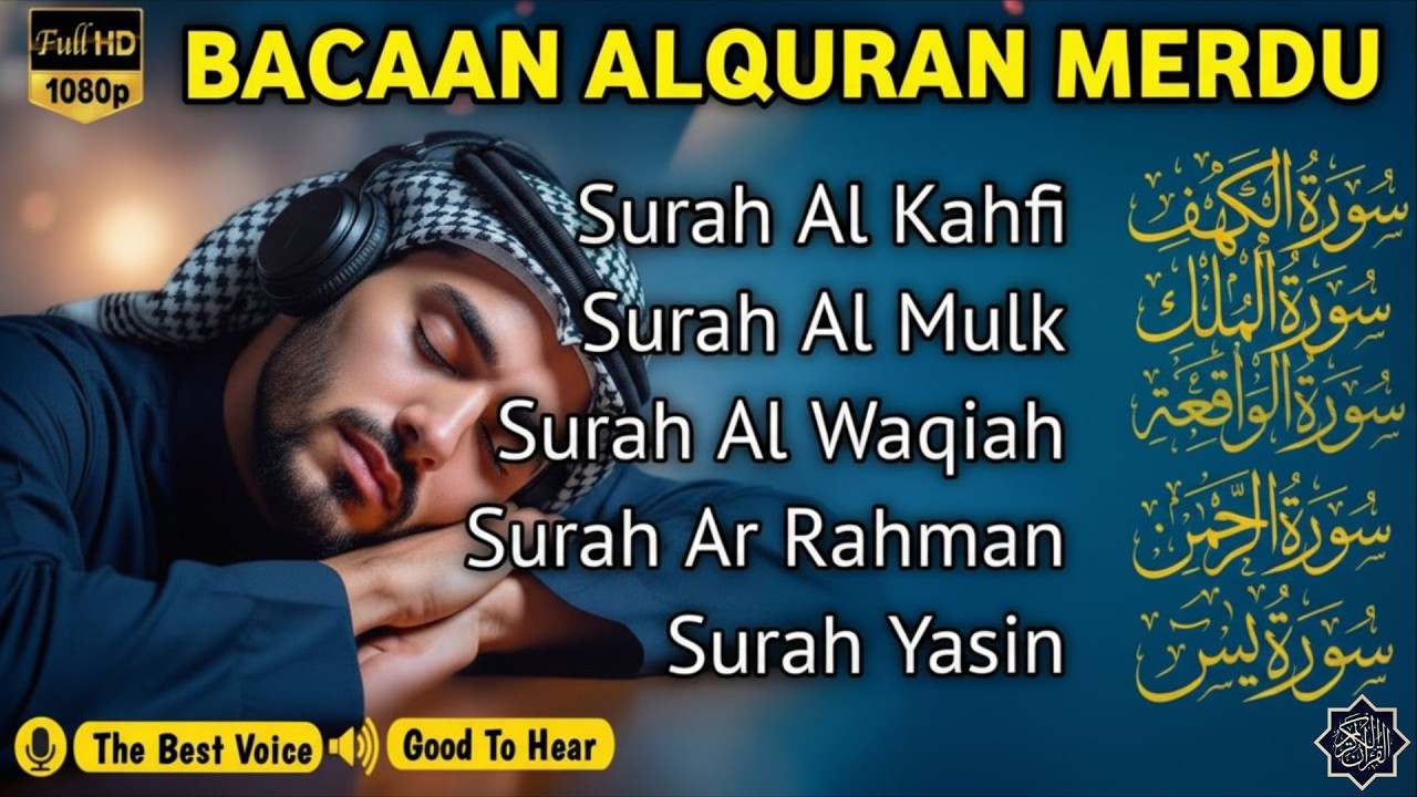 Quran recitation in a peaceful voice I Alfatiha, ayat alKursi, yasin, alwaqiah, arrahman | Alaa aqel