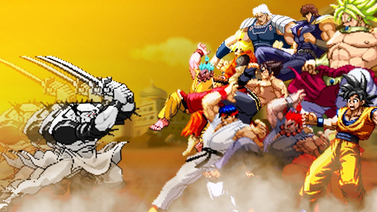 Illusion Khan vs Everyone! Jojo's Bizarre Adventure ft Yujiro, Raoh, Kenshiro, Broly, Goku