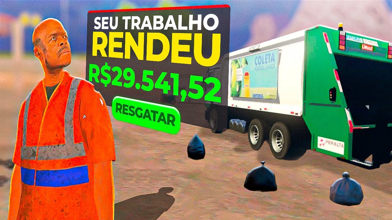 🤑 FIQUE RICO TRABALHANDO DE LIXEIRO NO RIO RISE (NOVO GTA RP MOBILE)
