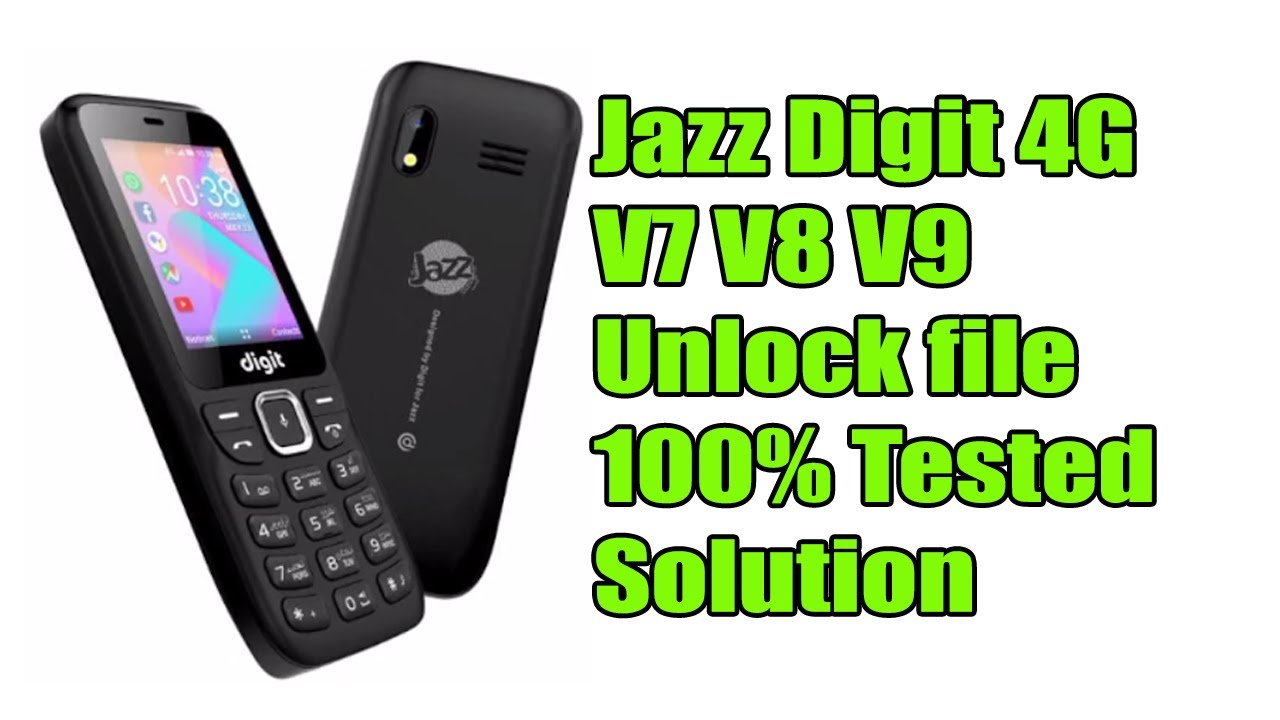 Jazz Digit 4G V7 V8 V9 Unlock file 100% Tested