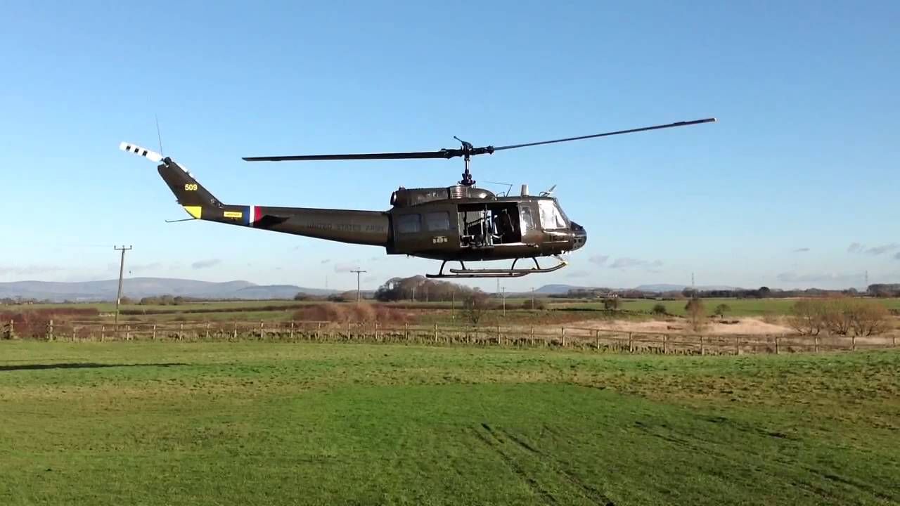 Huey UH-1H Startup and short flight