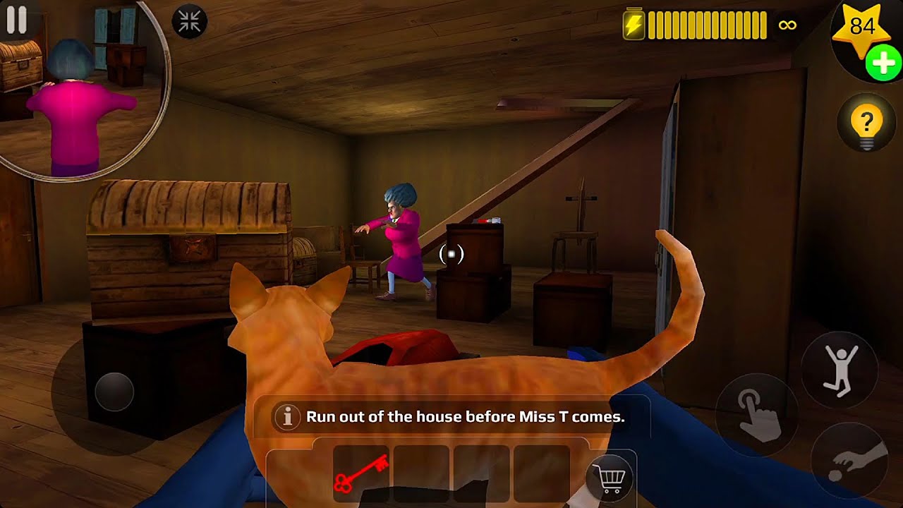 Find The Free Route With Cat Scary Teacher 3D || Gamesturday