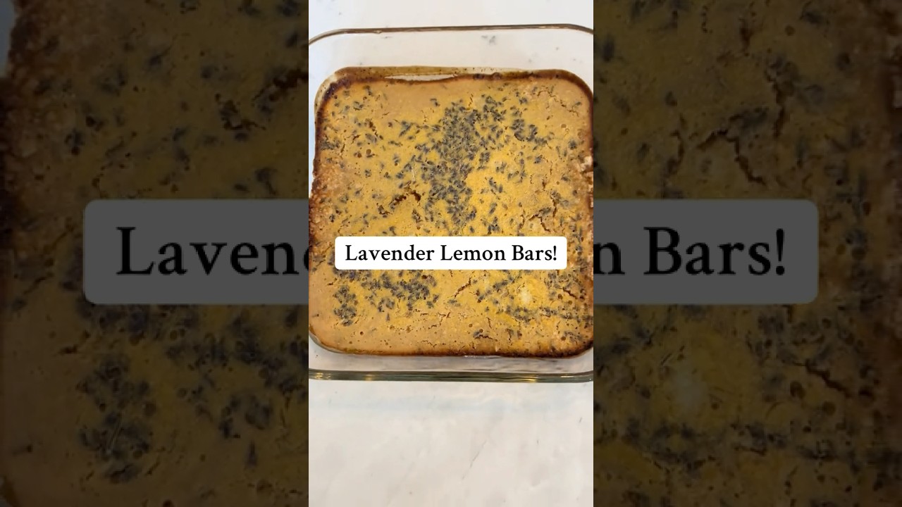 Lavender Lemon Bars! 