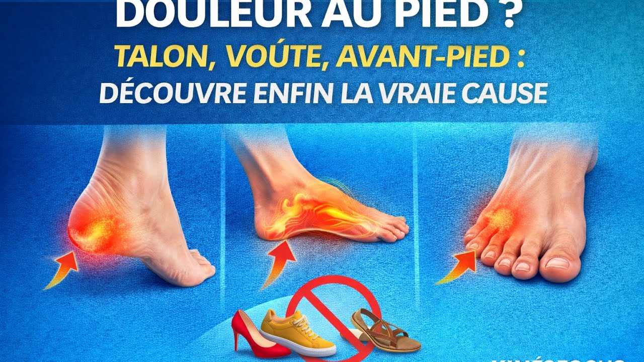Douleur au pied ? Talon, voûte, avant-pied : découvre enfin la vraie cause