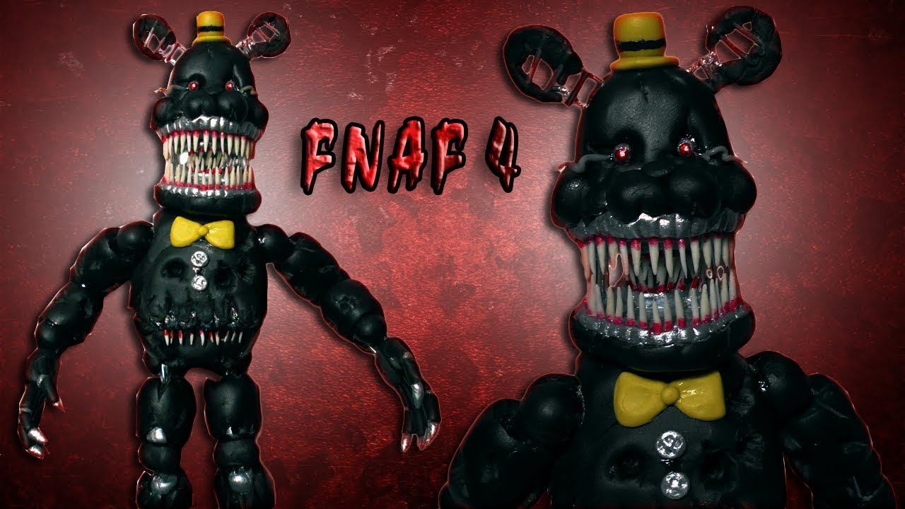 FNaF 4 | Nightmare Posable Figure Polymer Clay Tutorial | Porcelana Fría