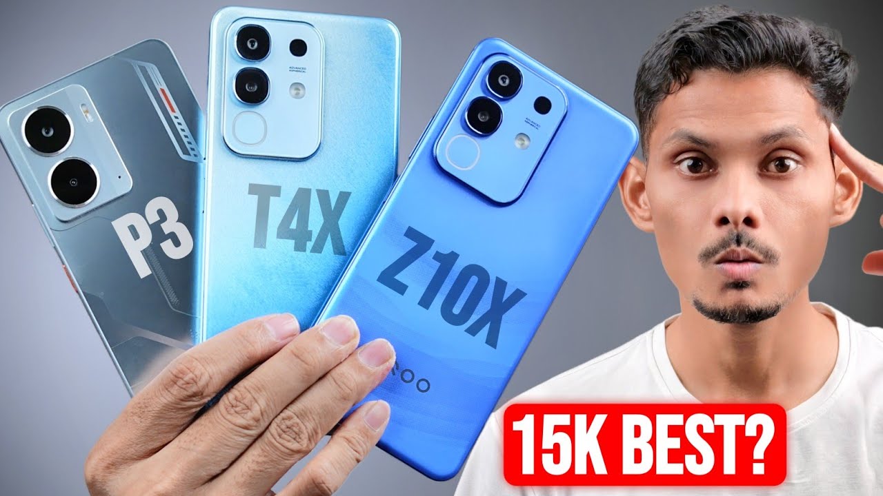 Realme P3 vs iQOO Z10x vs vivo T4x - Best 5G Phone Under 15000 ??